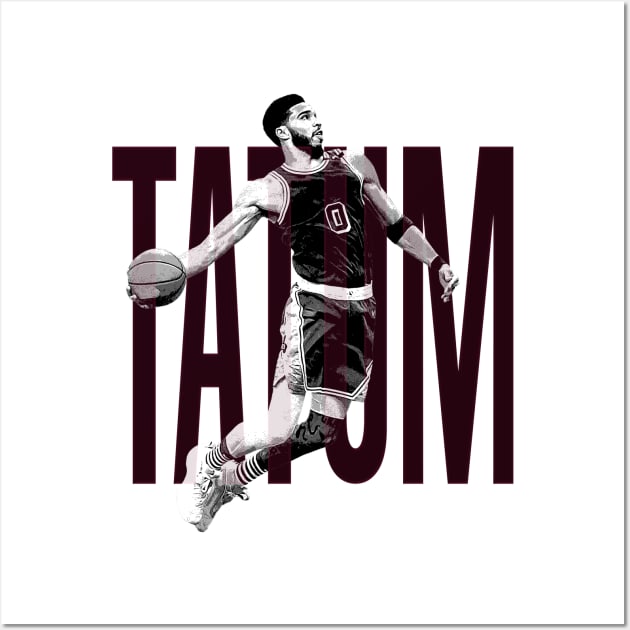 Jayson Tatum Wall Art by ConcreteBasketballDesign